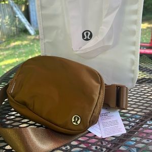 Lululemon EBB everywhere belt bag in burnt caramel